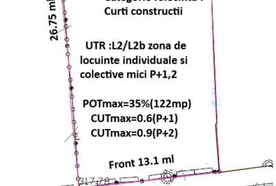 Teren de 350 mp, în Tudor Vladimirescu - 8
