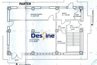 Podu de Fier - Spatiu comercial  D+P+1+M 500 mp UTILI - 2