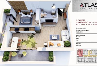 Ap 4 cam ATLAS Residence Tomis Plus Str. Budapesta! - 16