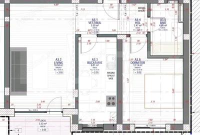 Apartament cu 2 camere decomandat în Mehala