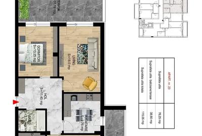 Apartament cu 3 camere decomandat în Theodor Pallady - 2