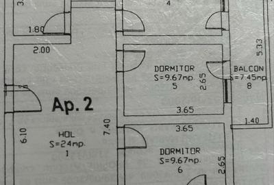 Apartament cu 3 camere decomandat în Ampoi 3
