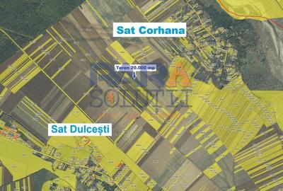 Teren 20.000 mp - perfect plan, compact, deschidere = 40 metri - 2