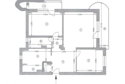 Apartament cu 3 camere decomandat în Unirii - 10