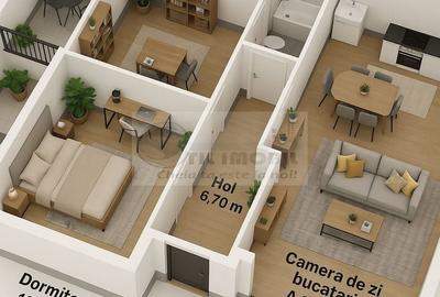 Apartament 3 camere | Curte| Parcare inclusă - 111.100EUR+21% TVA - 5