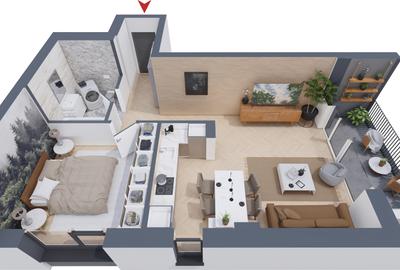 Apartament cu 2 camere decomandat în Torontalului - 2