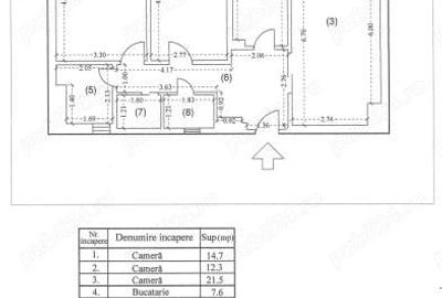 Apartament cu 3 camere decomandat, mobilat în Unirii - 5