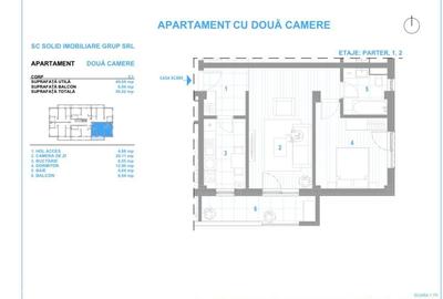Apartament cu 2 camere decomandat în Bucium - 2
