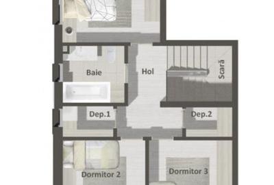 Casă cu 4 camere cu Canalizare în Central - 7