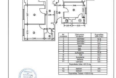 Apartament cu 4 camere decomandat, mobilat în Central - 1