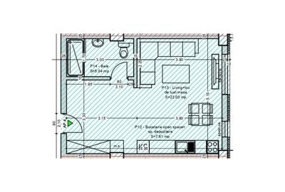 Studio de vânzare în Mangalia,la doar 800 de metri de plajă. - 6