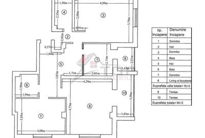 Apartament cu 4 camere, mobilat în Rediu - 8