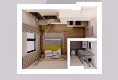 Garsonieră decomandată în P-ța Unirii