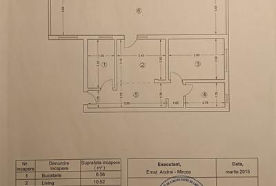 Apartament cu 2 camere semidecomandat în Central