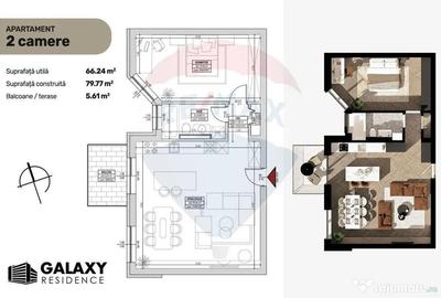 Apartament cu 5 camere decomandat în Tractorul - 5