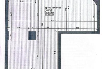 Spațiu comercial, de 65 mp, în Central - 7