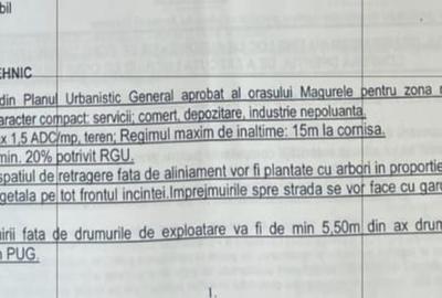 Teren Construcții intravilan de 3187 mp, în Exterior Est - 3