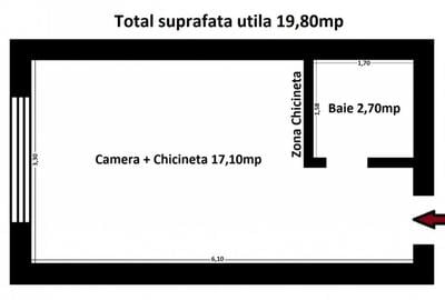 B-dul. Mamaia Lake View - Garsoniera mobilata-utilata COMISI - 15