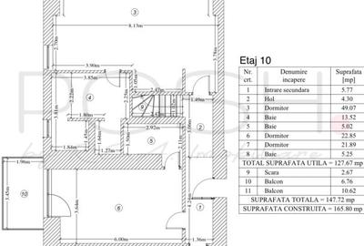 Apartament cu 4 camere decomandat, mobilat în Herăstrău - 13