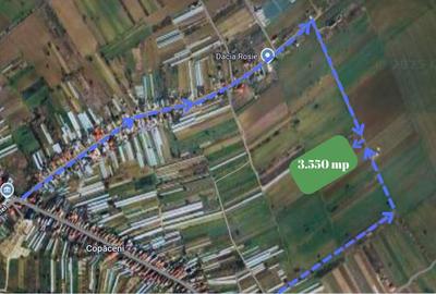 Teren  Copaceni Ilfov - parcelabil, certificat  de urbanism - 2