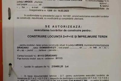 Teren de 1183 mp, în Drăganu - 4