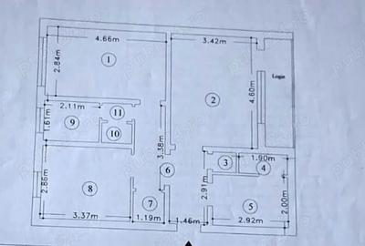 Apartament cu 3 camere decomandat în Podu Roș