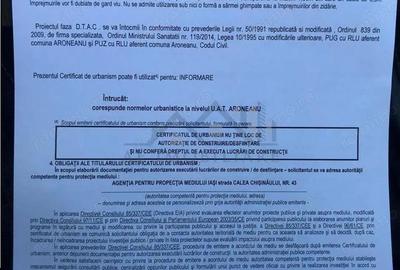 Aroneanu teren 652mp cu utilitati si Certificat de Urbanism - 6