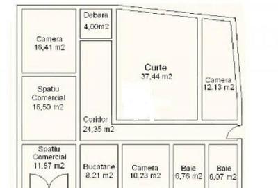 Spatiu comercial 5 camere 116 mp utili cu un vad excelent, z - 9