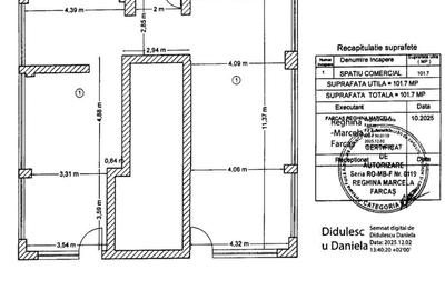 Spațiu comercial, de 102 mp, în Central - 4
