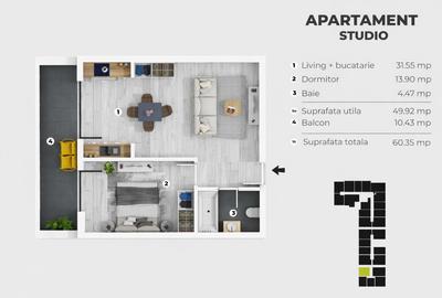 2 camere, Metrou Berceni, Bloc Nou, Predare Iulie - 2