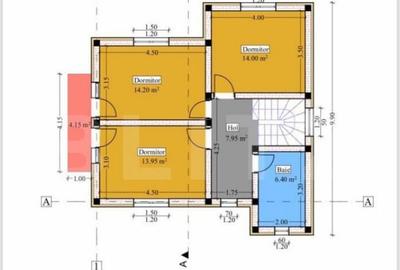 Casă cu 4 camere cu Teren 500 Mp în Central