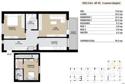 Apartament cu 3 camere decomandat în Berceni - 2