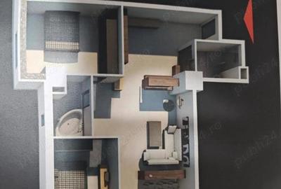 Apartament cu 3 camere în Parc Zăvoi - 2