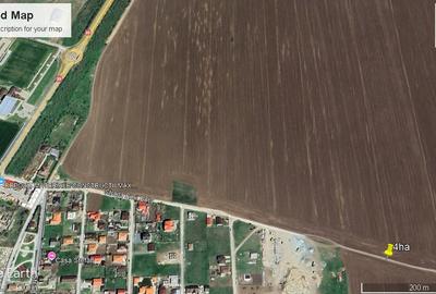 23August- teren 4ha  extravilan2 fronturi de 100m la str.Emil Bota si 100m la DE - 5