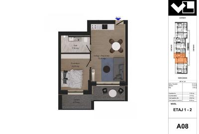 Apartament cu 2 camere decomandat în Central - 10