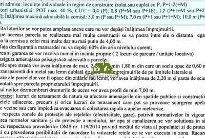 Otopeni intravilan 2.844 mp, col? stradal, deschidere dubla - C.U. - 2