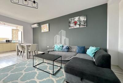 Apartament cu 2 camere semidecomandat, mobilat în Faleza Nord