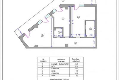 Apartament 2 camere, 83,48mp Tomis Plus - Boreal Constanta - 3