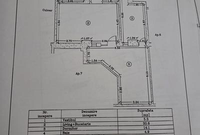 Apartament cu 2 camere decomandat în Central - 2