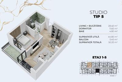 Apartament 2 camere-Acces Metrou Berceni-Ideal Investitie-Ansamblu Rezidential - 5