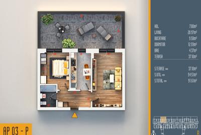 Neofort 84 - STUDIO, incalzire pardoseala,ideal  investitie, bloc nou Titan - 19