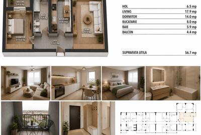 Apartament cu 2 camere decomandat în Apărătorii Patriei