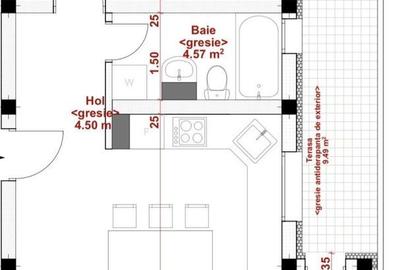Apartament cu 2 camere decomandat, mobilat în Dumbrăvița - 5
