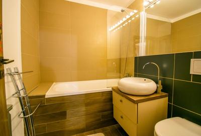 Burebista 3 camere,doua bai,mobilat si utilat ,81 mp+parcare inclusa 0%Comision - 20