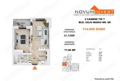 Apartament cu 2 camere semidecomandat în Politehnica - 10
