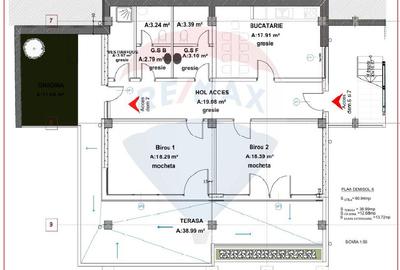 Birou, de 167 mp, în Gruia - 20