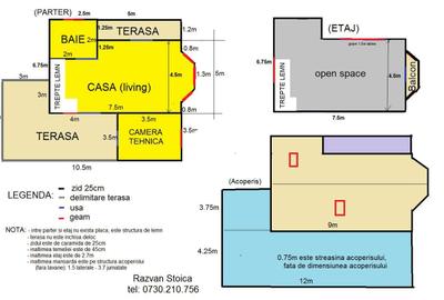 Casă cu 3 camere cu Teren 600 Mp în Domnești - 3