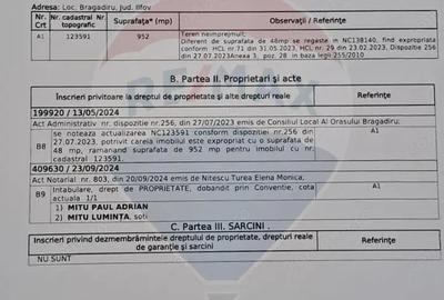 Teren de 2944 mp, în Central