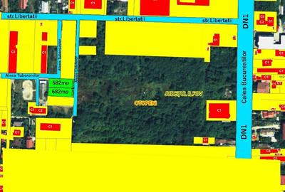 Teren intravilan 1364mp,dbl desch. (2 lot.de 682mp),aproape de DN1! - 2