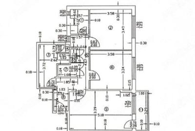 Apartament cu 3 camere decomandat, mobilat în Central - 1